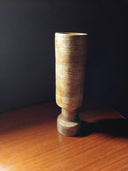Vase rouleau en grès Agnès ESCALA mid-century