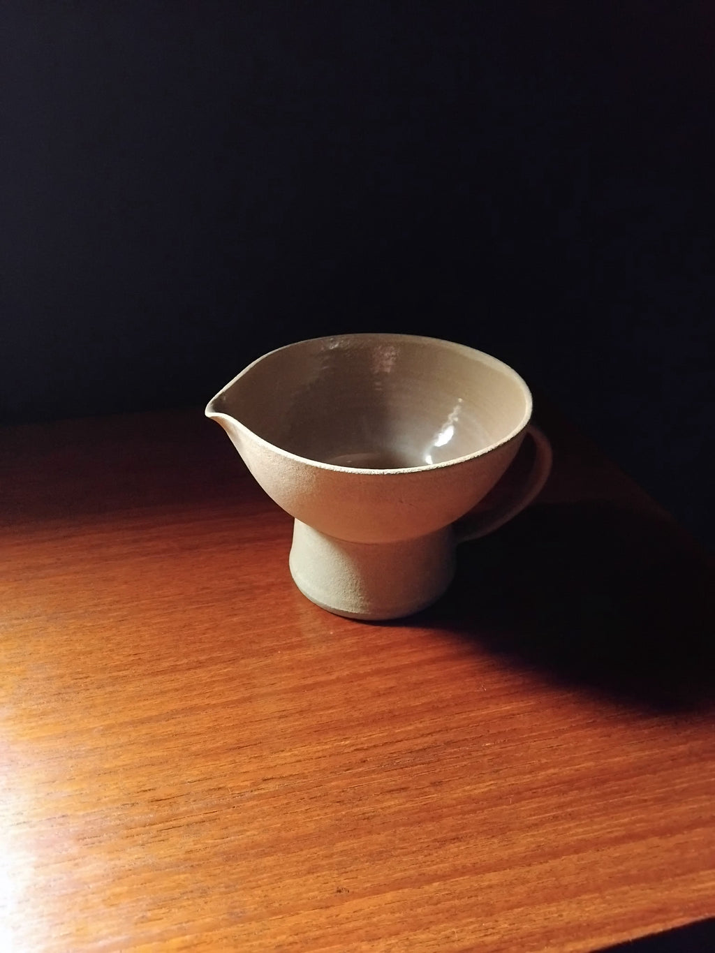 Coupe verseuse grès mid-century