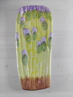 Plat à asperges en barbotine