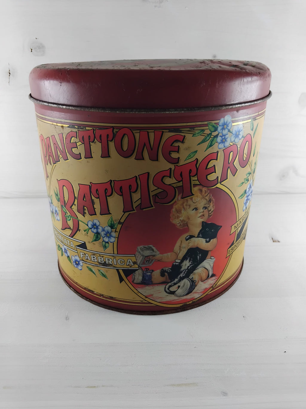 Boite en fer blanc "Pannetone"