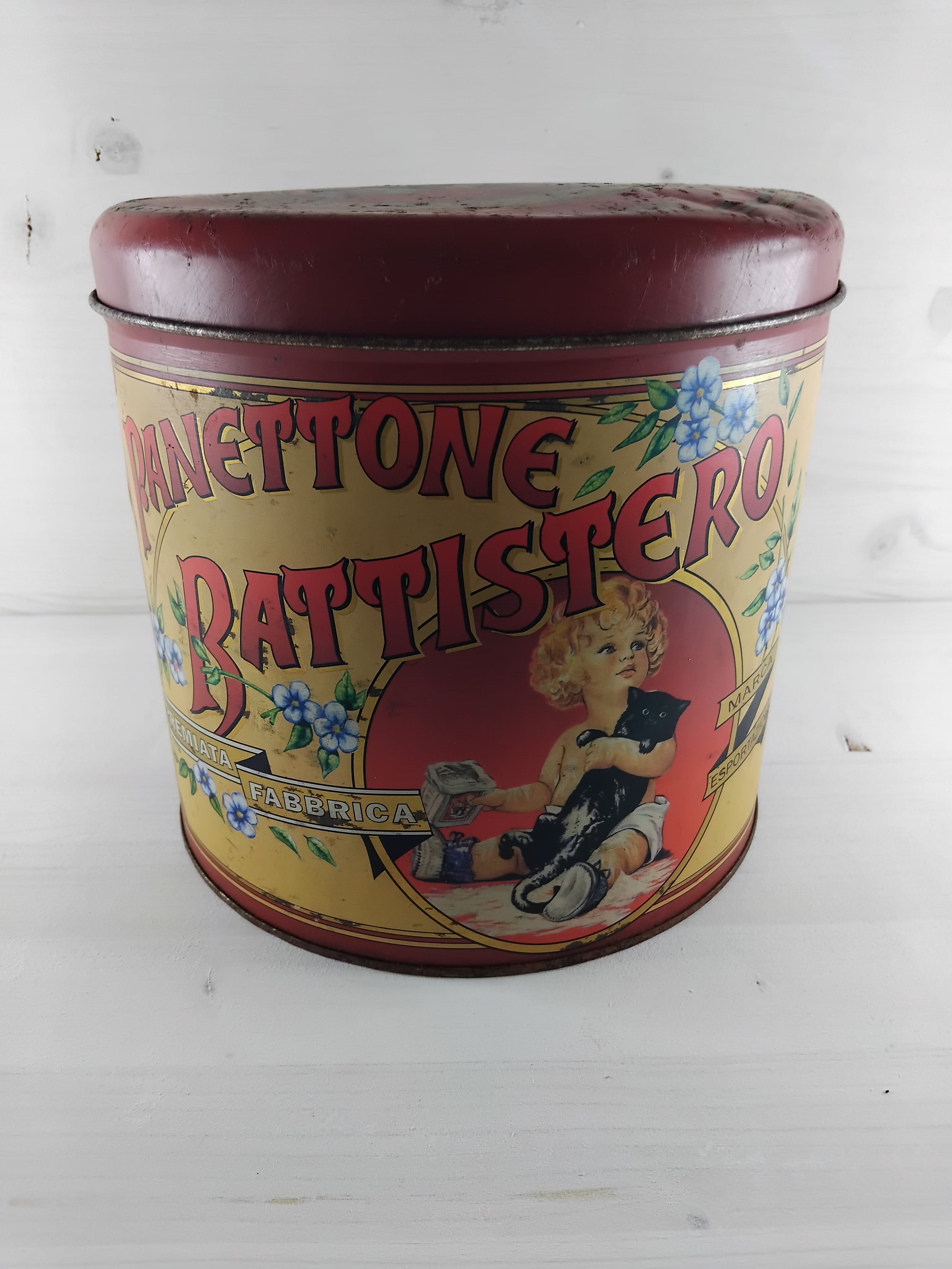 Boite en fer blanc "Pannetone"
