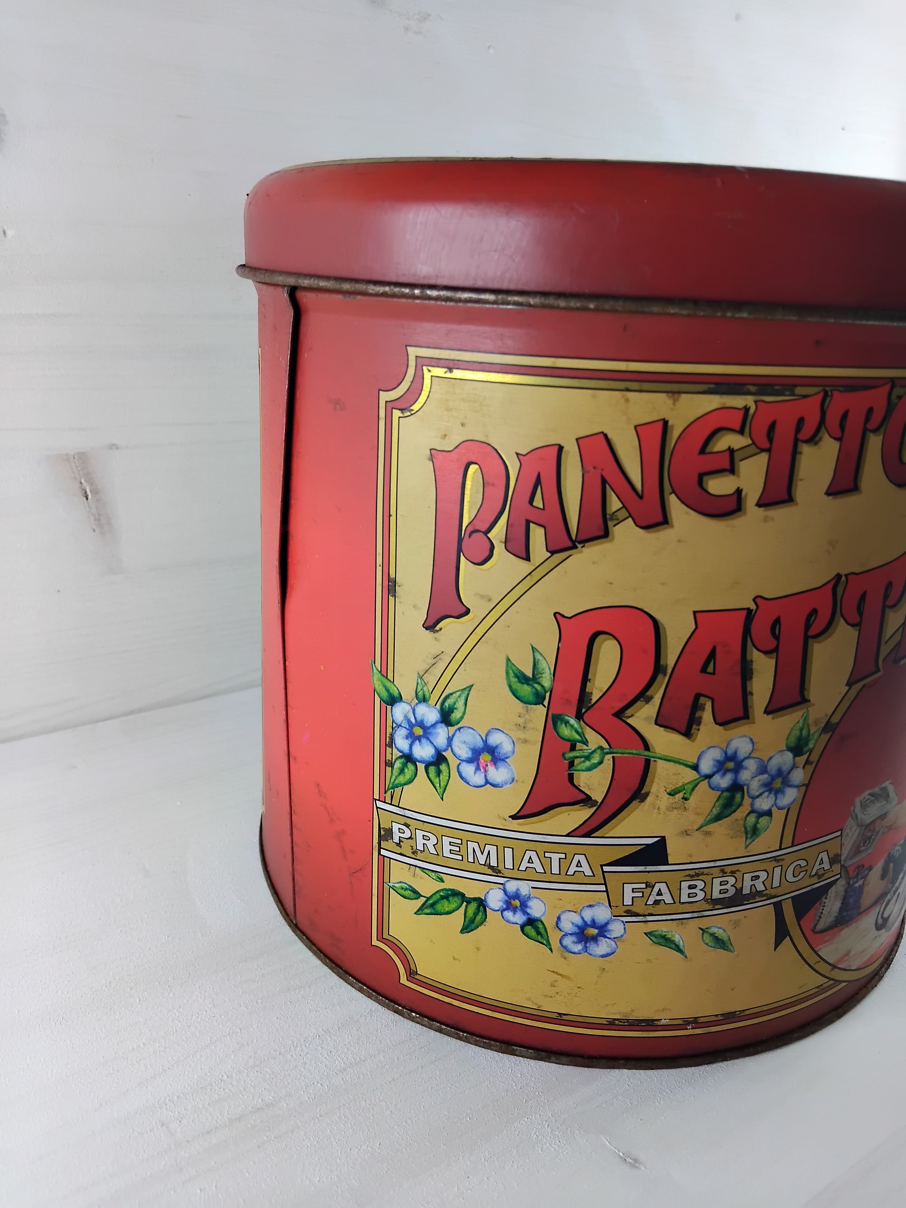 Boite en fer blanc "Pannetone"