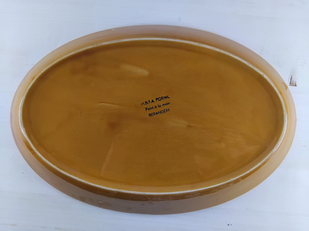 Plat de service faïencerie de Pornic Berangère