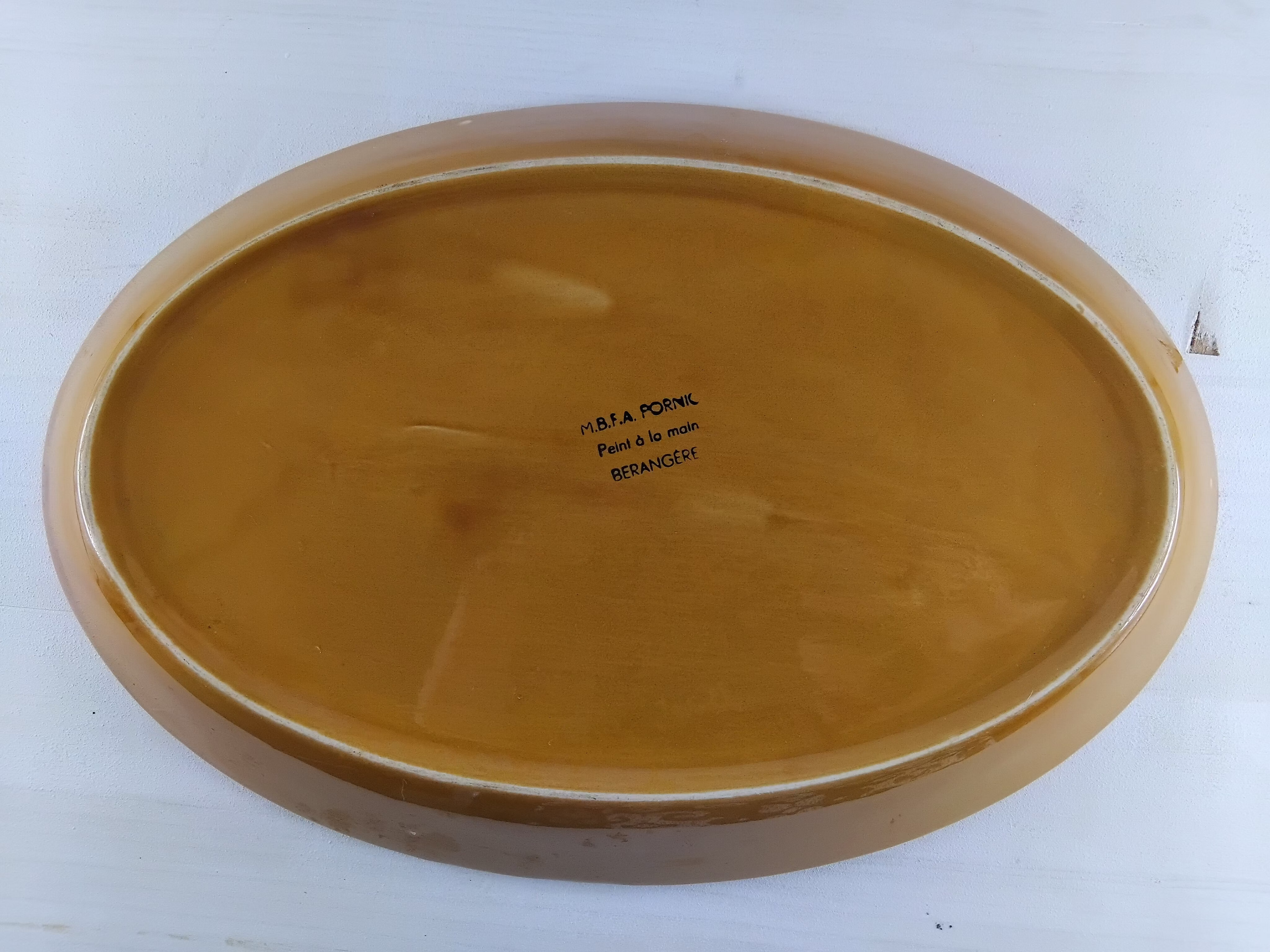 Plat de service faïencerie de Pornic Berangère