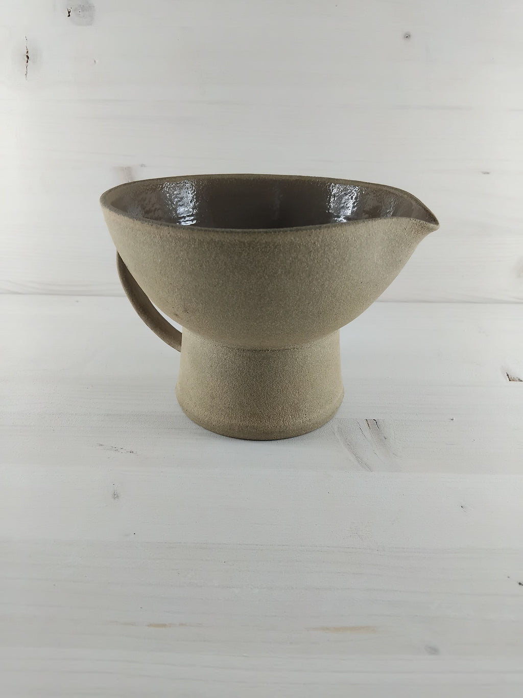 Coupe verseuse grès mid-century