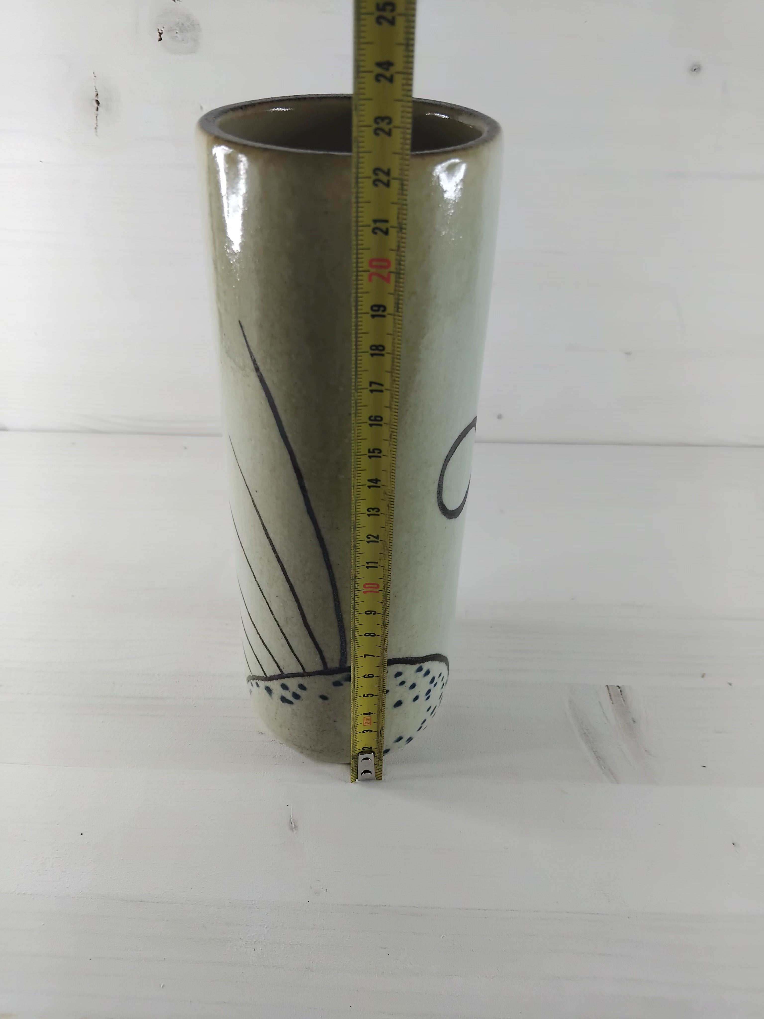 vase tube mid-century