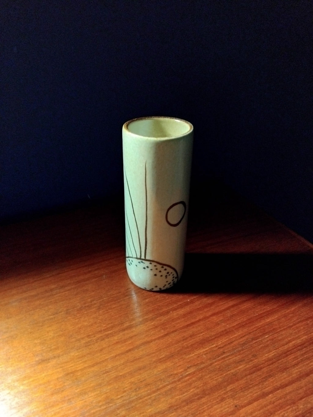 vase tube mid-century