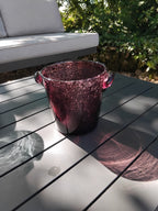 Seau à glace en verre bullé BIOT