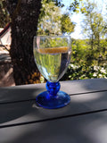 Suite de 6 verres à pied bleus Luminarc
