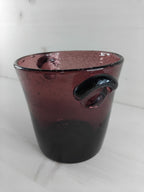 Seau à glace en verre bullé BIOT