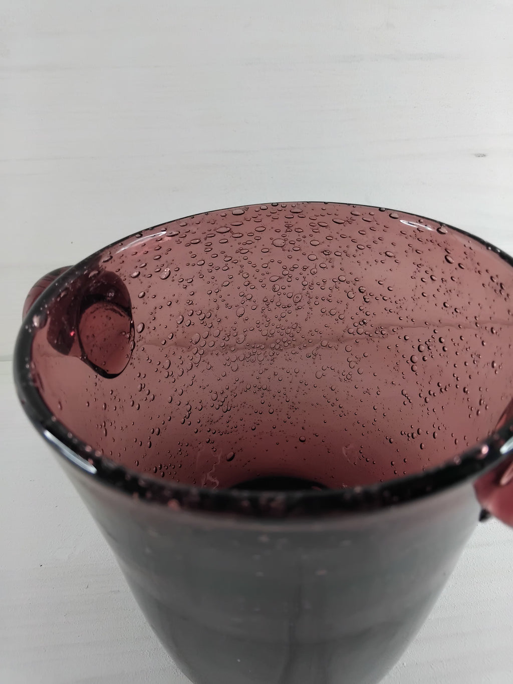 Seau à glace en verre bullé BIOT