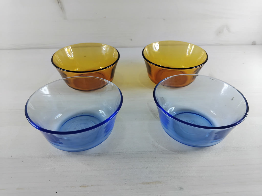 Suite de 4 raviers colorés Duralex
