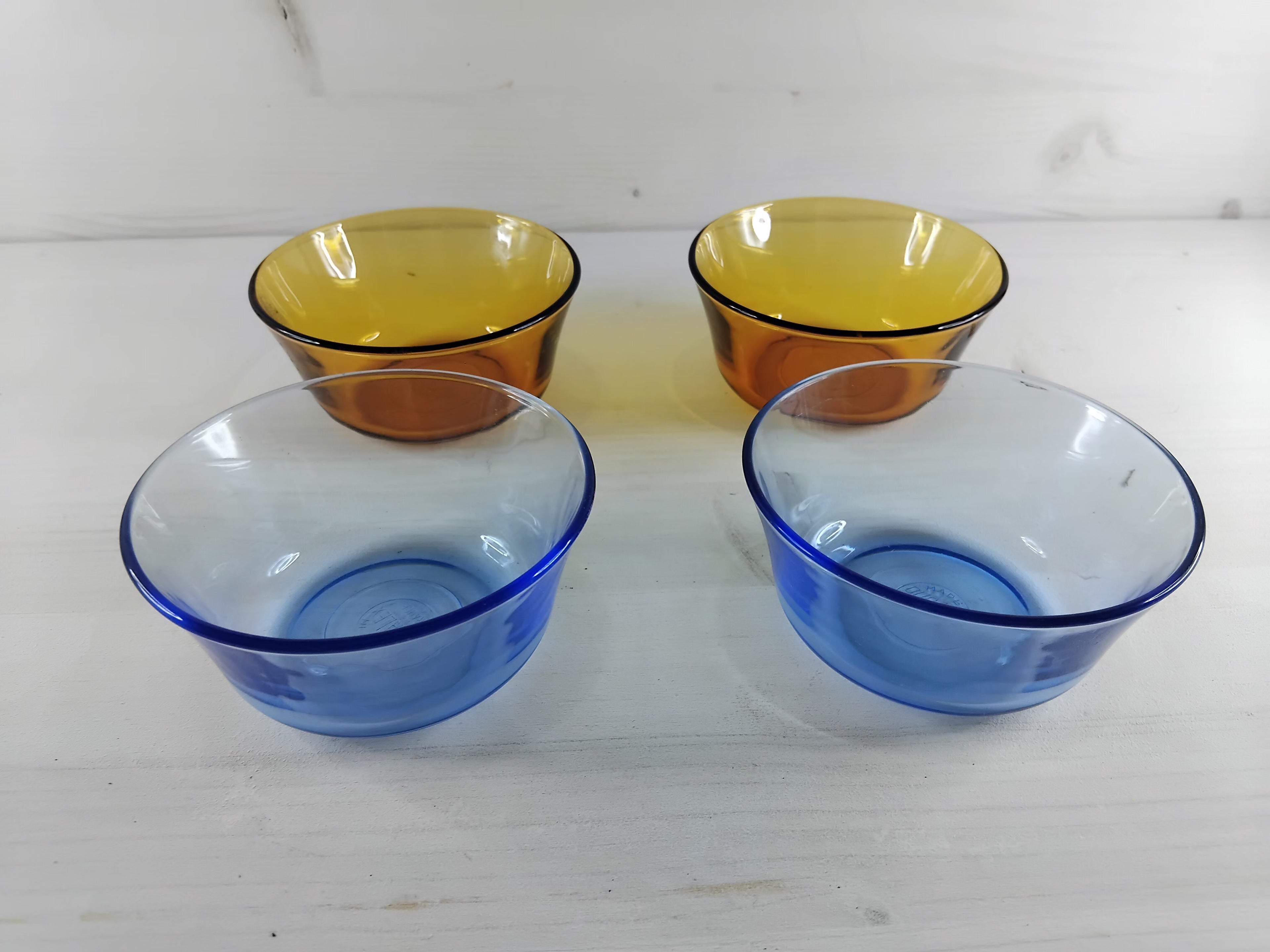 Suite de 4 raviers colorés Duralex