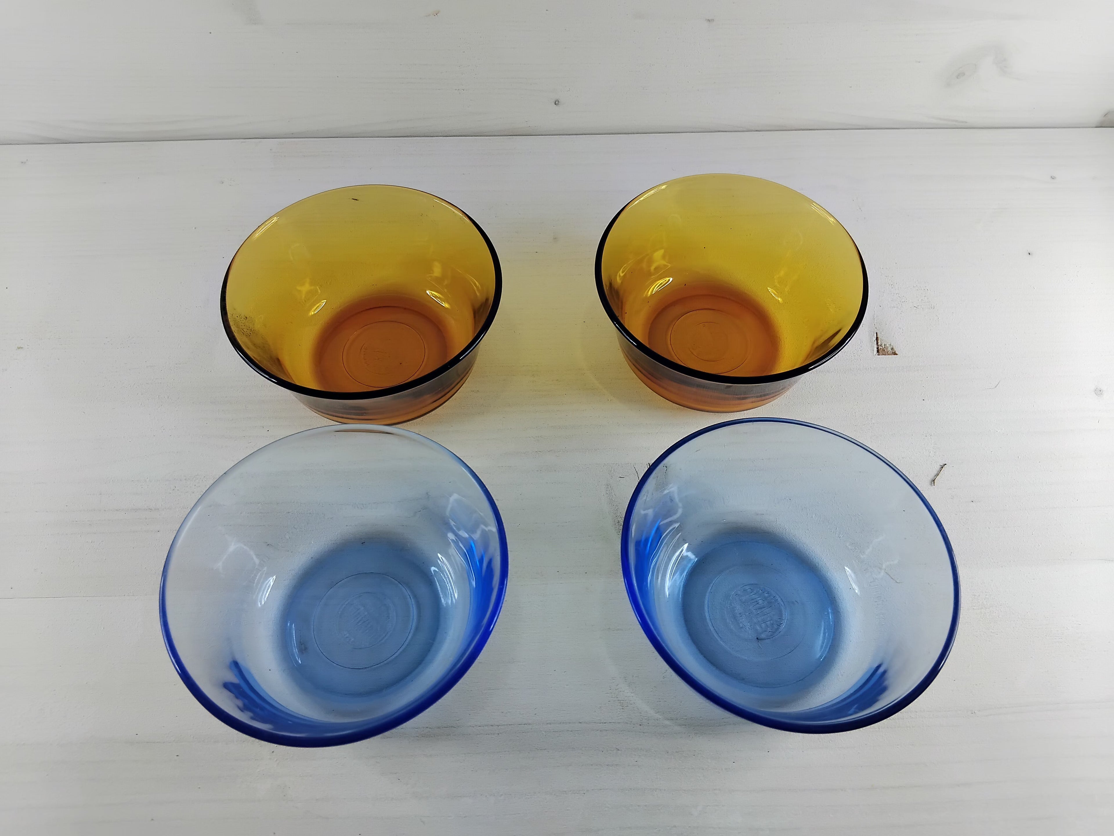 Suite de 4 raviers colorés Duralex
