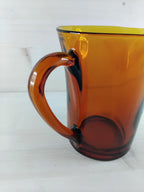 Pichet en verre ambré