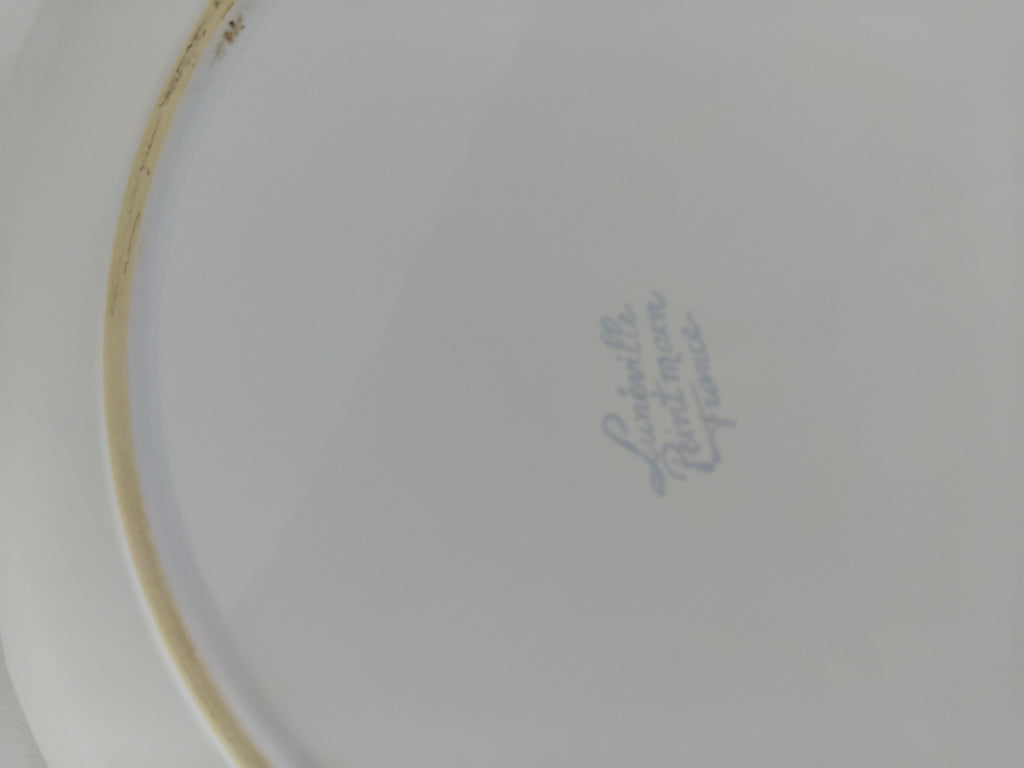 Assiette de service ichthyomorphe Lunéville