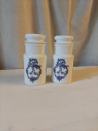 pots à pharmacie en verre opaline — Italie